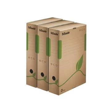 Archiváló doboz A4, 80mm, újrahasznosított karton Esselte Eco barna Archiváló doboz A4, 80mm, újrahasznosított karton Esselte Eco barna