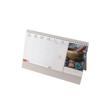Asztali naptár 320mmx155mm, Meditáció fehérlapok álló tartóval Realsystem 2026. Asztali naptár 320mmx155mm, Meditáció fehérlapok álló tartóval Realsystem 2026.