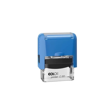 Bélyegző Printer Colop Pocket Stamp 20 kék átlátszó ház kék párna Bélyegző Printer Colop Pocket Stamp 20 kék átlátszó ház kék párna