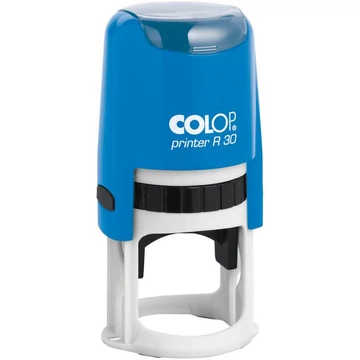 Bélyegző R30 Printer Colop kék ház/natúr párna kör lenyomat Bélyegző R30 Printer Colop kék ház/natúr párna kör lenyomat