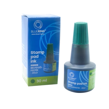 Bélyegzőfesték 30ml, Bluering® Flower zöld Bélyegzőfesték 30ml, Bluering® Flower zöld