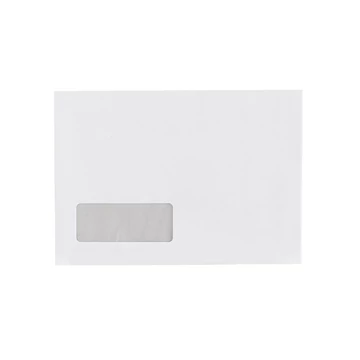 Boríték LC/5 enyvezett bélésnyomott bal ablakos 35x90mm 162x229mm B20A20 Bluering® fehér Boríték LC/5 enyvezett bélésnyomott bal ablakos 35x90mm 162x229mm B20A20 Bluering® fehér