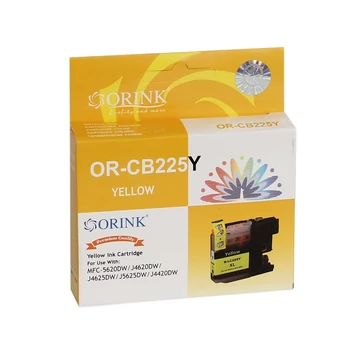 Brother LC225XL tintapatron yellow ORINK Brother LC225XL tintapatron yellow ORINK