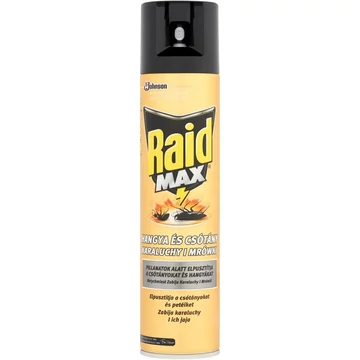 Csótány és hangya írtó aeroszol 400 ml Max Raid Csótány és hangya írtó aeroszol 400 ml Max Raid