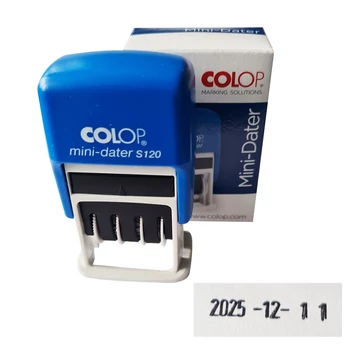 Dátumbélyegző S120 év számmal, hónap számmal, nap számmal mini ISO Colop Dátumbélyegző S120 év számmal, hónap számmal, nap számmal mini ISO Colop