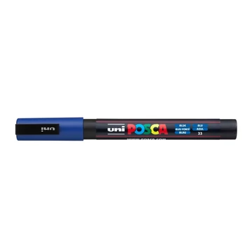 Dekormarker 0,9-1,3mm, Uni Posca PC-3M kék Dekormarker 0,9-1,3mm, Uni Posca PC-3M kék