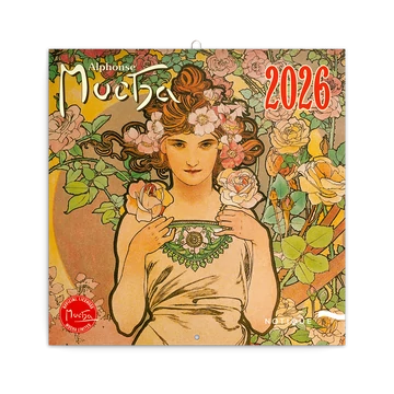 Falinaptár képes lemeznaptár 300x300mm, Alphonse Mucha Realsystem 2026. Falinaptár képes lemeznaptár 300x300mm, Alphonse Mucha Realsystem 2026.
