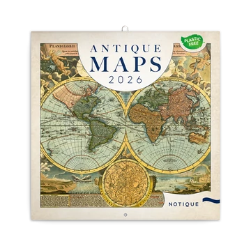 Falinaptár képes lemeznaptár 300x300mm, Antique Maps Realsystem 2026. Falinaptár képes lemeznaptár 300x300mm, Antique Maps Realsystem 2026.