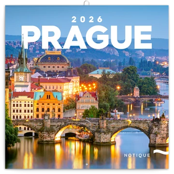 Falinaptár képes lemeznaptár 300x300mm, Prague Realsystem 2026. Falinaptár képes lemeznaptár 300x300mm, Prague Realsystem 2026.
