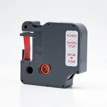 Feliratozógép szalag kompatibilis Dymo D1 S0720520/45012 12mmx7m ECO piros/víztiszta Feliratozógép szalag kompatibilis Dymo D1 S0720520/45012 12mmx7m ECO piros/víztiszta