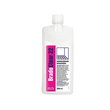 Felületfertőtlenítő koncentrátum aldehidmentes 1 liter BradoClear 22 Felületfertőtlenítő koncentrátum aldehidmentes 1 liter BradoClear 22