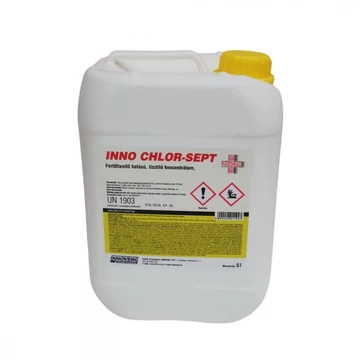 Fertőtlenítő hatású tisztítószer 5 liter klóros Inno Chlor-Sept Fertőtlenítő hatású tisztítószer 5 liter klóros Inno Chlor-Sept