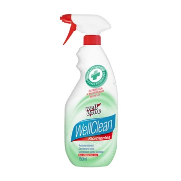 Fertőtlenítő hatású tisztítószer klórmentes 750 ml Well Clean Fertőtlenítő hatású tisztítószer klórmentes 750 ml Well Clean