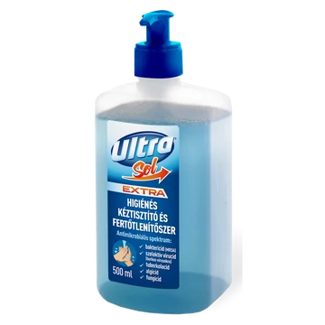 Folyékony szappan pumpás 500 ml fertőtlenítő hatással Ultra Sol Extra Folyékony szappan pumpás 500 ml fertőtlenítő hatással Ultra Sol Extra