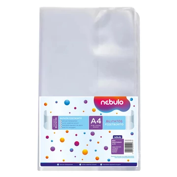 Füzetborító A4, bújtatós, PVC, 10 db/csomag, Nebulo Füzetborító A4, bújtatós, PVC, 10 db/csomag, Nebulo
