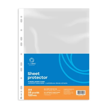 Genotherm lefűzhető, A4, 120 micron víztiszta Bluering® 25 db/csomag, Genotherm lefűzhető, A4, 120 micron víztiszta Bluering® 25 db/csomag,