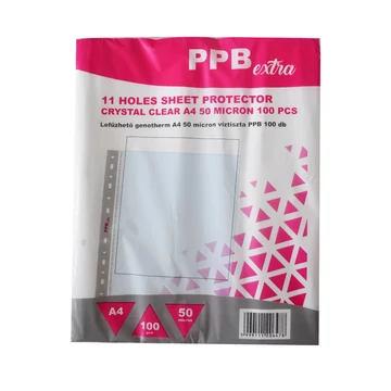 Genotherm lefűzhető, A4, 50 micron víztiszta PPB Extra 100 db/csomag, Genotherm lefűzhető, A4, 50 micron víztiszta PPB Extra 100 db/csomag,