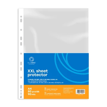 Genotherm lefűzhető, A4, XXL 90 micron 250x310mm, Extra SZÉLES víztiszta Bluering® 50 db/csomag Genotherm lefűzhető, A4, XXL 90 micron 250x310mm, Extra SZÉLES víztiszta Bluering® 50 db/csomag