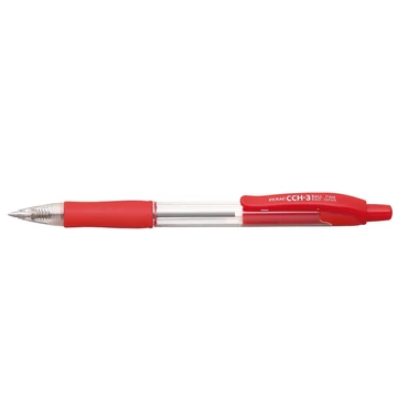 Golyóstoll 0,7mm, piros átlátszó test, Penac CCH-3, írásszín piros Golyóstoll 0,7mm, piros átlátszó test, Penac CCH-3, írásszín piros