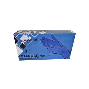Gumikesztyű nitril púdermentes M 100 db/doboz GUARDER® Industry kék Gumikesztyű nitril púdermentes M 100 db/doboz GUARDER® Industry kék