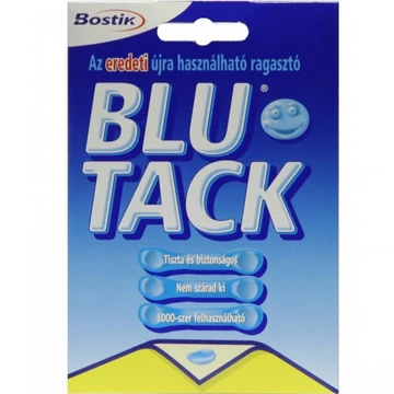 Gyurmaragasztó 60g. 55 kocka/csomag, gyúrható ragasztó, Blu-Tack Gyurmaragasztó 60g. 55 kocka/csomag, gyúrható ragasztó, Blu-Tack