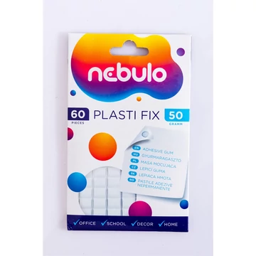 Gyurmaragasztó 50g. 60 kocka Plasti Fix, Nebulo Gyurmaragasztó 50g. 60 kocka Plasti Fix, Nebulo