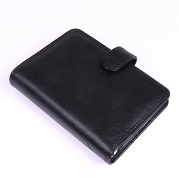 Gyűrűs kalendárium műbőr M méret 135x195 mm  Realsystem fekete  Gyűrűs kalendárium műbőr M méret 135x195 mm  Realsystem fekete