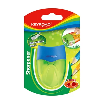 Hegyező 2 lyukú tartályos Keyroad Mellow vegyes színek Hegyező 2 lyukú tartályos Keyroad Mellow vegyes színek