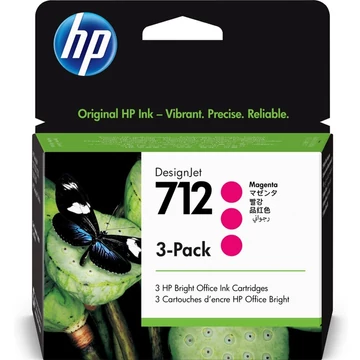 Hp 712/3ED78A tintapatron magenta 3db ORIGINAL Hp 712/3ED78A tintapatron magenta 3db ORIGINAL