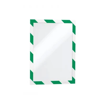 Infókeret A4, öntapadó mágneses záródás 2 db/csomag, Durable Duraframe® Security, zöld/fehér Infókeret A4, öntapadó mágneses záródás 2 db/csomag, Durable Duraframe® Security, zöld/fehér