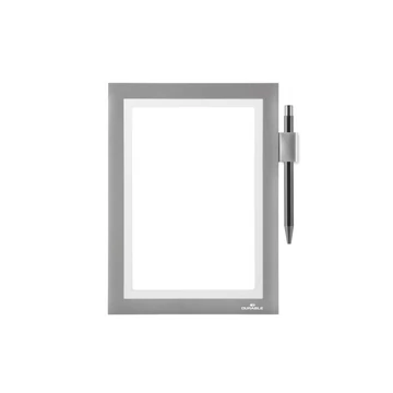 Infókeret A5, öntapadó hátlap, mágneses záródás Duraframe® Note ezüst Infókeret A5, öntapadó hátlap, mágneses záródás Duraframe® Note ezüst