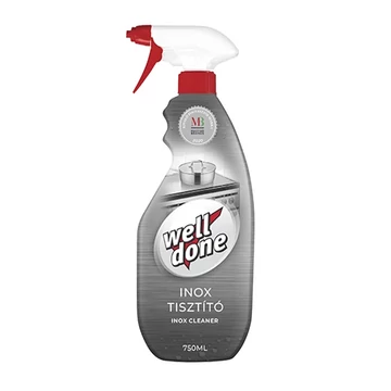 Inox tisztító szórófejes 750 ml Well Done Inox tisztító szórófejes 750 ml Well Done
