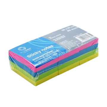 Jegyzettömb öntapadó, 38x51mm, 80lap, 12 tömb/csomag, Bluering® , neon Jegyzettömb öntapadó, 38x51mm, 80lap, 12 tömb/csomag, Bluering® , neon