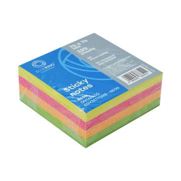 Jegyzettömb öntapadó, 76x76mm, 320lap, Bluering® , neon Jegyzettömb öntapadó, 76x76mm, 320lap, Bluering® , neon