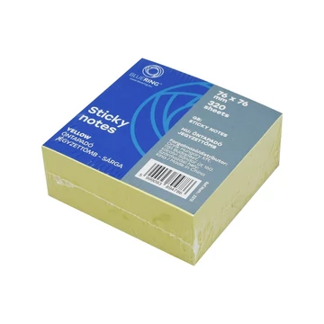 Jegyzettömb öntapadó, 76x76mm, 320lap, kocka Bluering® sárga Jegyzettömb öntapadó, 76x76mm, 320lap, kocka Bluering® sárga