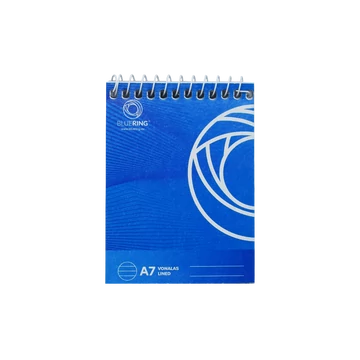 Jegyzettömb spirálozott, A7, 80lap, Bluering® vonalas Jegyzettömb spirálozott, A7, 80lap, Bluering® vonalas
