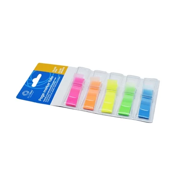 Jelölőcímke 12x45mm, 5x25lap, műanyag 5szín/bliszter, kemény tokos adagolóban Bluering® Jelölőcímke 12x45mm, 5x25lap, műanyag 5szín/bliszter, kemény tokos adagolóban Bluering®