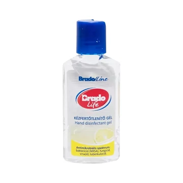 Kéz- és bőrfertőtlenítő gél 50 ml Bradolife citrom Kéz- és bőrfertőtlenítő gél 50 ml Bradolife citrom