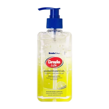 Kéz- és bőrfertőtlenítő gél pumpás 500 ml Bradolife citrom Kéz- és bőrfertőtlenítő gél pumpás 500 ml Bradolife citrom
