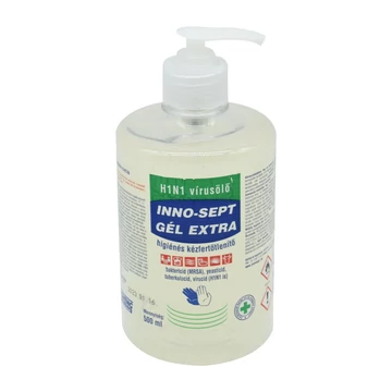 Kéz- és bőrfertőtlenítő gél pumpás 500 ml INNO SEPT GÉL EXTRA Kéz- és bőrfertőtlenítő gél pumpás 500 ml INNO SEPT GÉL EXTRA