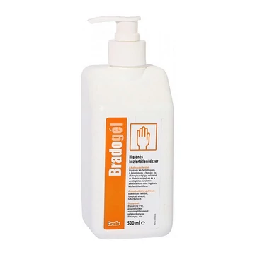 Kézfertőtlenítő pumpás 500 ml Bradogel Kézfertőtlenítő pumpás 500 ml Bradogel