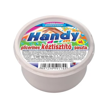 Kéztisztító paszta tégelyes 400 g glicerines Handy Derm Kéztisztító paszta tégelyes 400 g glicerines Handy Derm