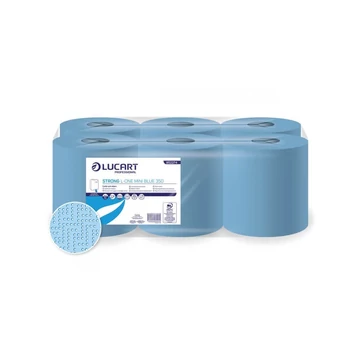 Kéztörlő 2 rétegű tekercses 6 tekercs/karton L-One Mini Strong Blue 350 Lucart_852274A kék Kéztörlő 2 rétegű tekercses 6 tekercs/karton L-One Mini Strong Blue 350 Lucart_852274A kék