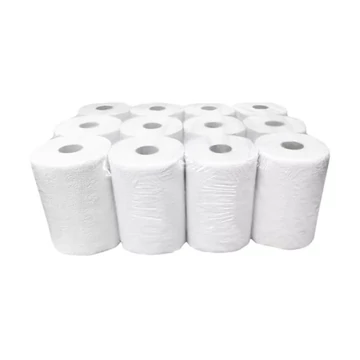 Kéztörlő 2 rétegű tekercses átmérő: 14 cm 100% cellulóz 12 tekercs/karton Bluering® hófehér Kéztörlő 2 rétegű tekercses átmérő: 14 cm 100% cellulóz 12 tekercs/karton Bluering® hófehér