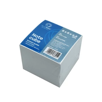 Kockatömb 8x8x6,5cm, ragasztás nélküli, 80% fehérség Bluering® fehér Kockatömb 8x8x6,5cm, ragasztás nélküli, 80% fehérség Bluering® fehér