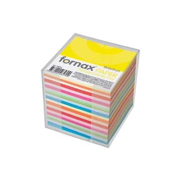 Kockatömb transzparens tartóban színes pasztell és intenzív 9x9x9cm, Fornax Kockatömb transzparens tartóban színes pasztell és intenzív 9x9x9cm, Fornax