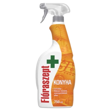 Konyhai tisztító szórófejes 750 ml konyha sleeve Flóraszept Konyhai tisztító szórófejes 750 ml konyha sleeve Flóraszept