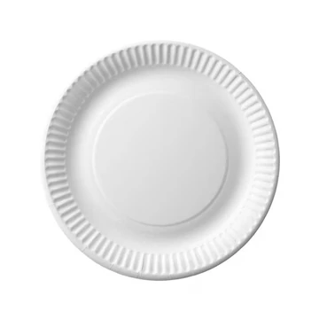 Tányér lapos papír 18 cm 100 db/csomag fehér Tányér lapos papír 18 cm 100 db/csomag fehér