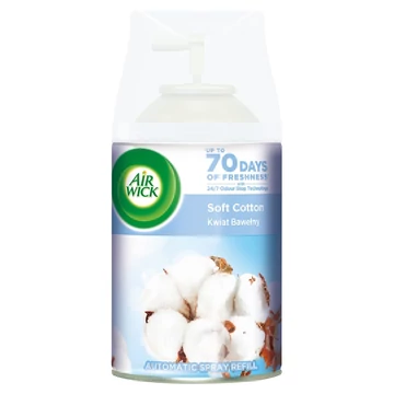 Légfrissítő spray utántöltő 250 ml AirWick Freshmatic Soft Cotton Légfrissítő spray utántöltő 250 ml AirWick Freshmatic Soft Cotton