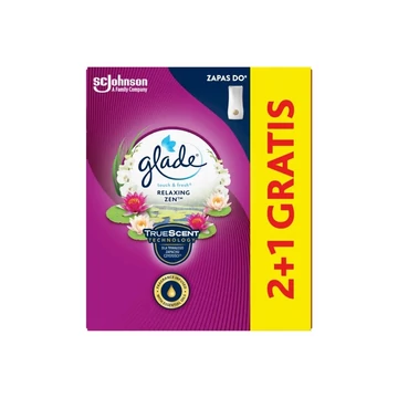 Légfrissítő utántöltő 3 x 10 ml 2+1 Glade® Touch&Fresh Japánkert Légfrissítő utántöltő 3 x 10 ml 2+1 Glade® Touch&Fresh Japánkert